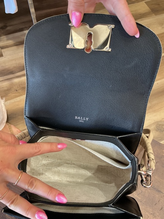 Bally Two-toned handbag with Silver Hardware